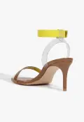 Irina Mid Leather Sandal(5,Brown)