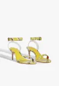 Irina Mid Snake Sandal(5,Yellow)