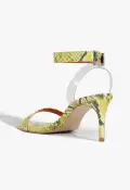 Irina Mid Snake Sandal(5,Yellow)