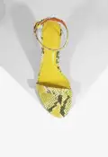 Irina Mid Snake Sandal(5,Yellow)