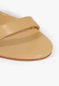 Irina Leather Sandal(5,Beige)