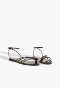 Inez Patent Leather Sandal(5,Black)