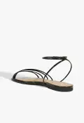 Inez Patent Leather Sandal(5,Black)