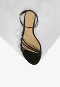 Inez Patent Leather Sandal(5,Black)