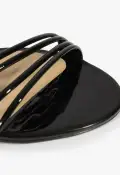 Inez Patent Leather Sandal(5,Black)