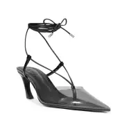 Elyra Mid Patent Leather Pump(5,Black)