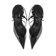Elyra Mid Patent Leather Pump(5,Black)