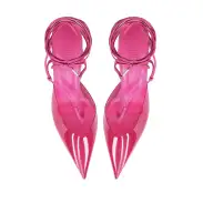 Elyra Mid Patent Pump(5,Pink)