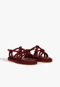 Janet Sporty Sandal(5,Red)
