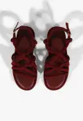 Janet Sporty Sandal(5,Red)
