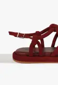Janet Sporty Sandal(5,Red)