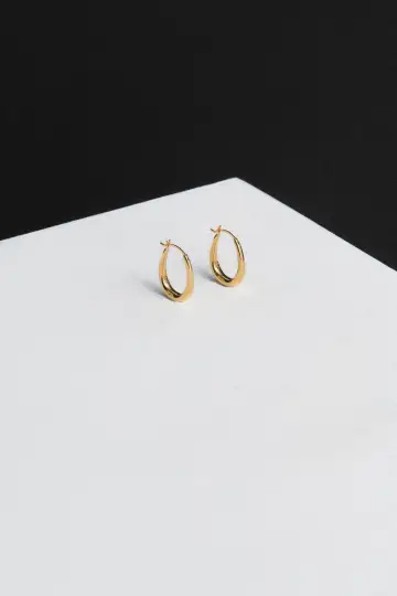 TINY EGG HOOPS(STERLING SILVER)