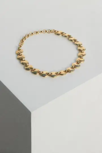 LARGE CIRCLE LINK NECKLACE(STERLING SILVER)
