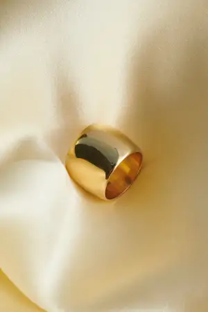 18K WIDE CIGAR BAND RING(5)