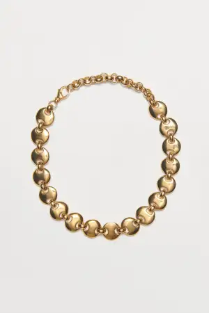 LARGE CIRCLE LINK NECKLACE(STERLING SILVER)