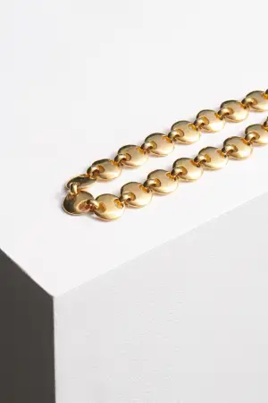 LARGE CIRCLE LINK NECKLACE(STERLING SILVER)