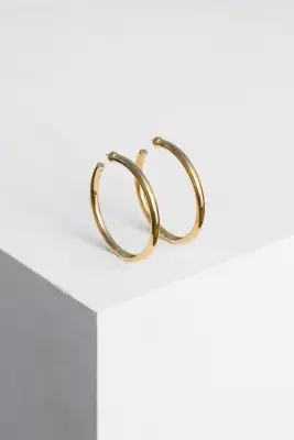 LARGE EVERYDAY HOOPS(STERLING SILVER)
