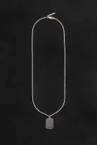 Rectangle Pendant | Men's(Sterling Silver)