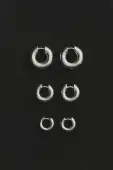 BAGEL HOOPS(Sterling Silver,Small)