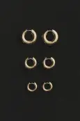 BAGEL HOOPS(Sterling Silver,Small)