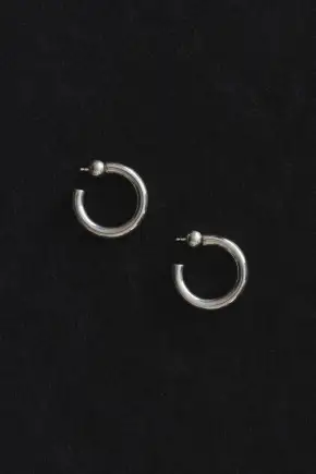 SMALL EVERYDAY HOOPS(STERLING SILVER)