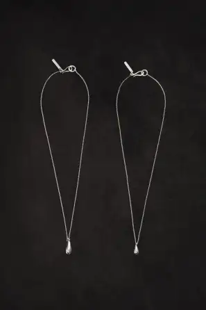 Tiny Droplet Pendant(Sterling Silver)