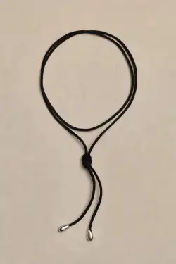 ELEGANT SHOELACE CHOKER(Black)