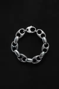 LARGE BARBARA CHAIN BRACELET(STERLING SILVER)