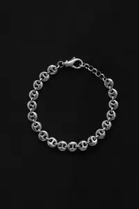 SMALL CIRCLE LINK BRACELET(STERLING SILVER)