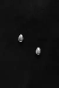 TINY EGG STUDS(STERLING SILVER)