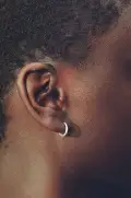 Nouveau Hoops(Sterling Silver,Small)