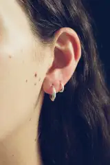 Hellenic Hoops(Sterling Silver,Small)