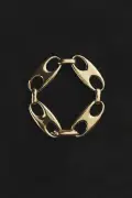 18k Gold Grandfather Chain Bracelet