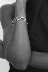 18k Gold Grandfather Chain Bracelet