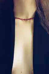 Constellation Necklace in Carnelian. 16in