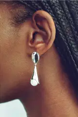 PEARL ANNA EARRINGS(STERLING SILVER)