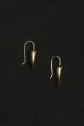 18k Gold Tiny Spear Earrings