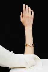 LARGE CIRCLE LINK BRACELET(STERLING SILVER)
