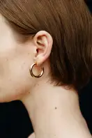 SMALL EVERYDAY HOOPS(STERLING SILVER)