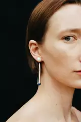 LAPIS LOU LOU EARRINGS(STERLING SILVER)