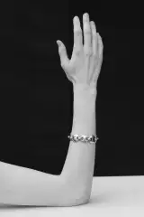 LARGE CIRCLE LINK BRACELET(STERLING SILVER)
