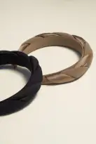 CLASSIC TWISTED HEADBAND(NAVY)