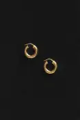 TINY EVERYDAY HOOPS(STERLING SILVER)