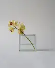 ANONYMOUS 'BRIQUE DE VERRE' VASE C. 1980